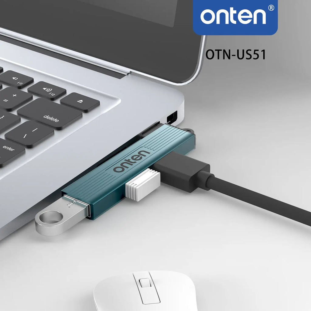 ONTEN 3 in 1 USB HUB USB 3.0/Type-C 3.0 To 3 USB/Type-C Splitter Hub Speed 5.0Gbps 3 Port Type C HUB for PC Laptop Notebook