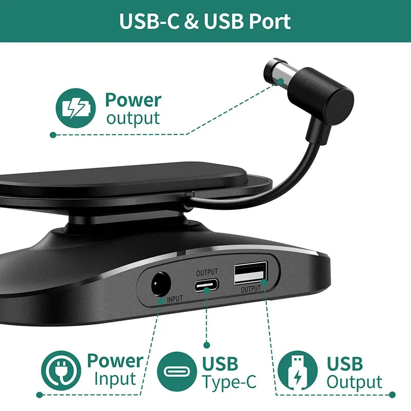 LINGYOU Charging Stand for Echo Show 8 3rd Gen - Adjustable Holder with Charging Ports (USB-C/A) for Charge Cellphones &  Earbud