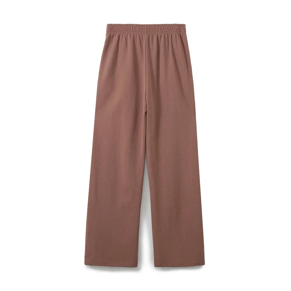HH Women Vintage Solid Shirts Pant Sets O Neck Short Sleeve Shirts Top + Elastic Waist Loose Trousers Spring Commuting Suit