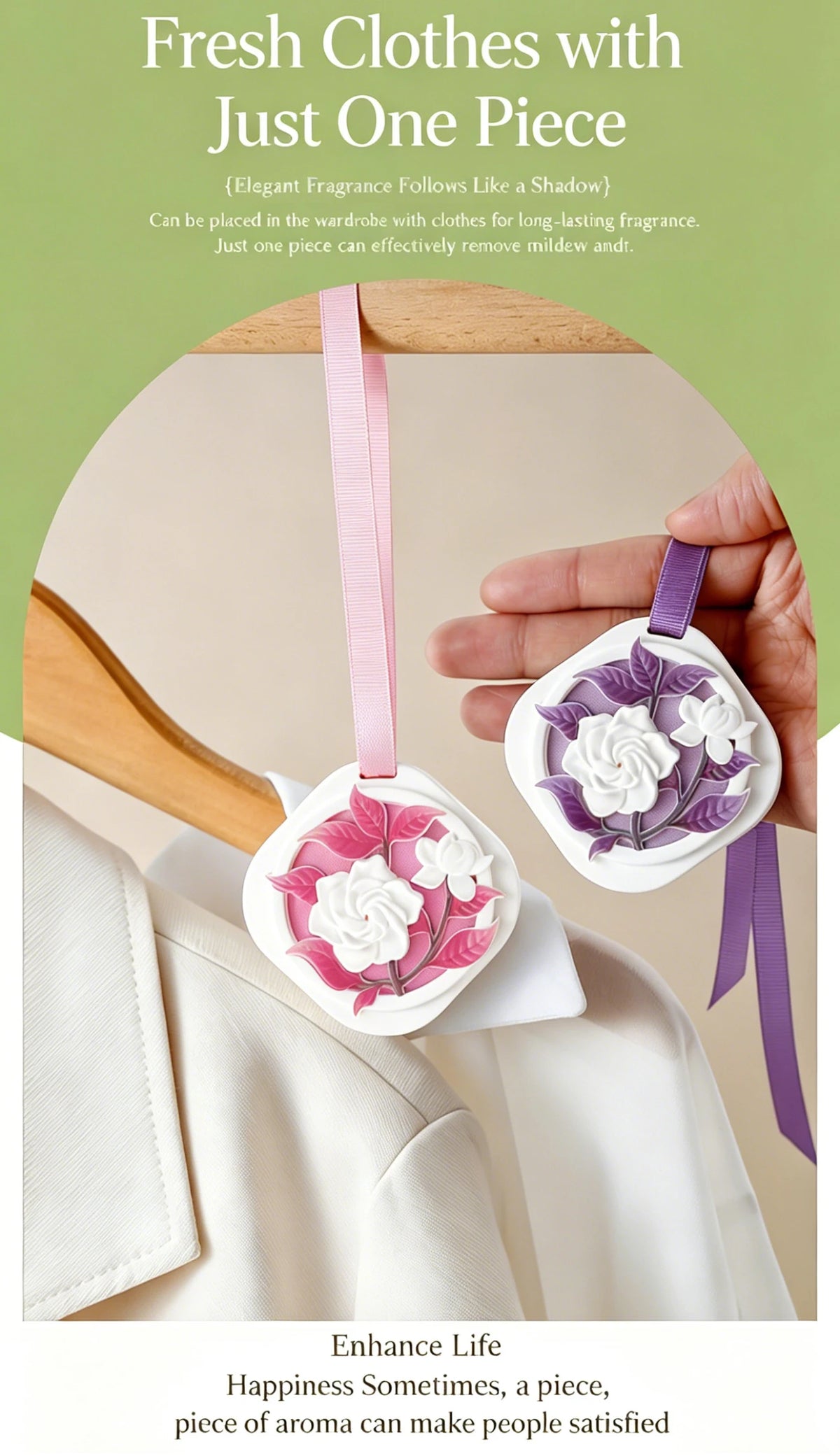 Plant Aroma, Aromatherapy Gypsum Sheet, Household Wardrobe Aroma Hanging Decoration, Car Solid Perfume Fragrance