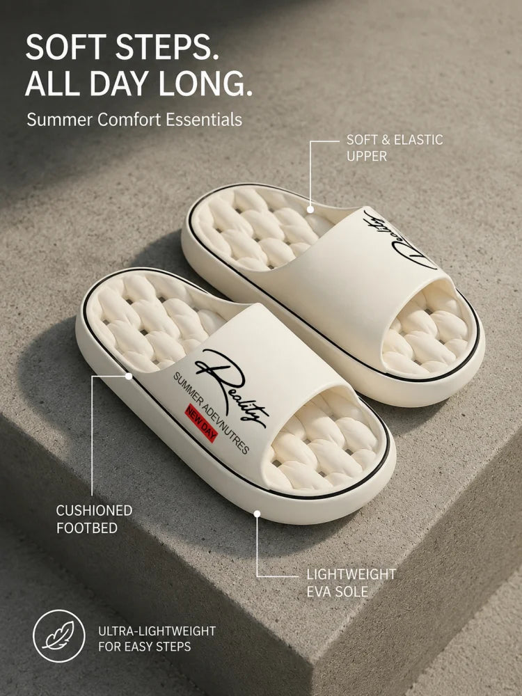 Summer innovative design EVA men's shoes, soft and lightweight home slippers, suitable for indoor and outdoor leisure activities