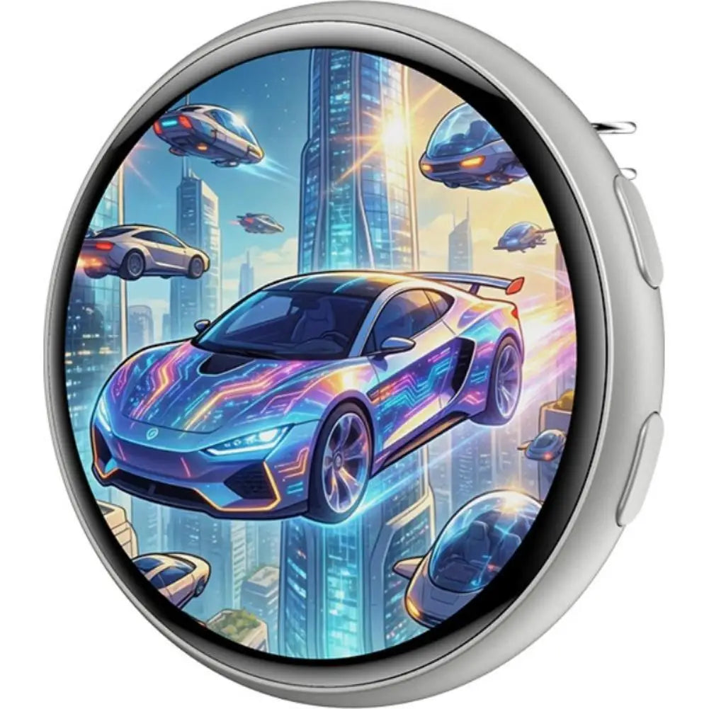 1.50" Full Touch IPS Screen Electronic Badge GIF Video With Sound Anime Brooch Pin For Party Cosplay Student Gift