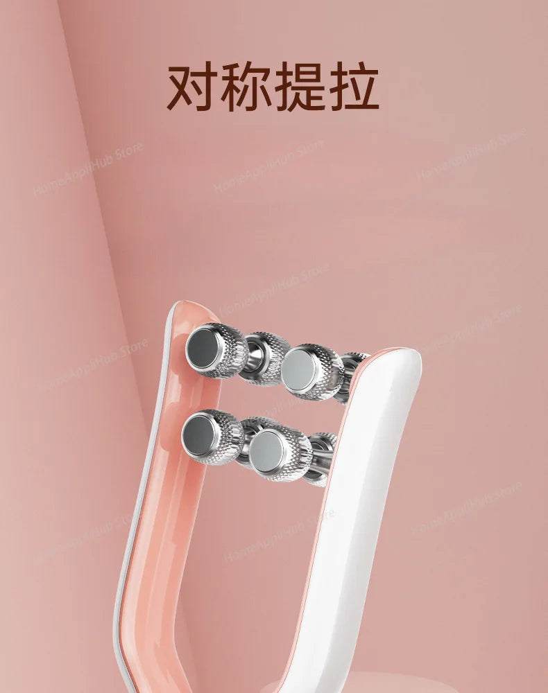 roller facial massager EMS micro current three-level intensity adjustment care rechargeable skin management device facial massa