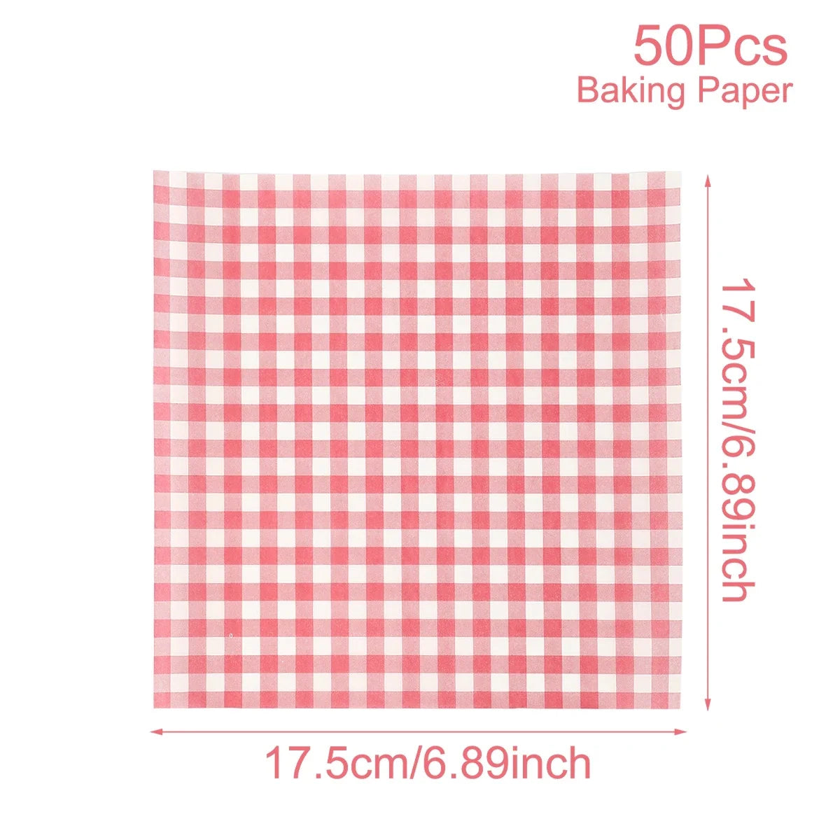 50Pcs Oilproof Wrapping Paper for Bread Sandwich Burger Fries, Food-grade Wax Paper Baking Tools Kitchen Gadgets For Party Gift