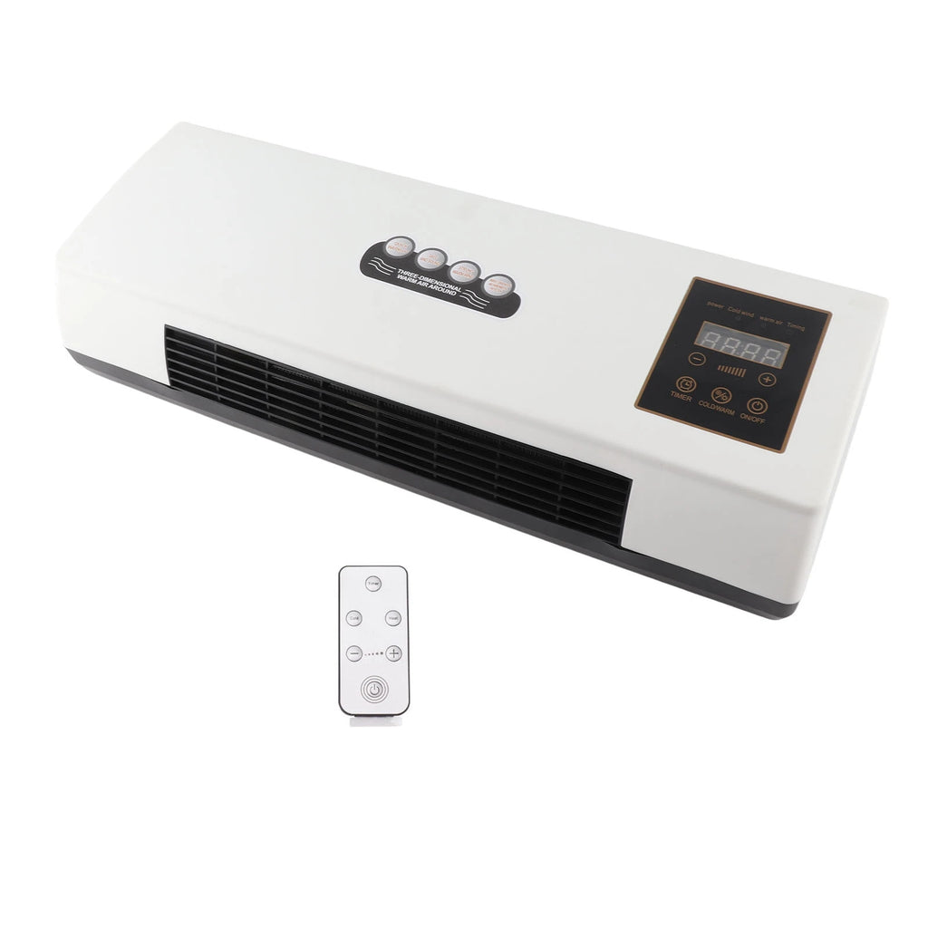 Wall Heater and Air Conditioner Combo Electric Cooling and Heating Machine Low Noise 2 in 1  Heating  for Bathroom