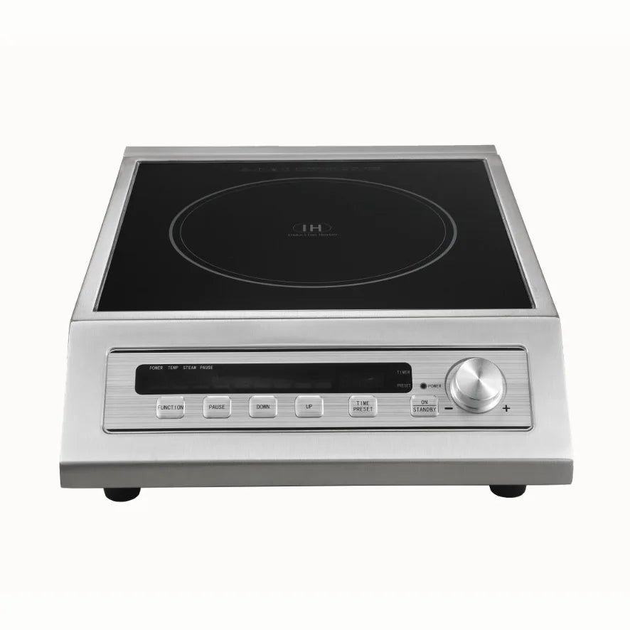 3500W Induction Cooker, Multi-function Single Burner, Waterproof LCD Display, Commercial Electric Stove, 10 Temperature Settings