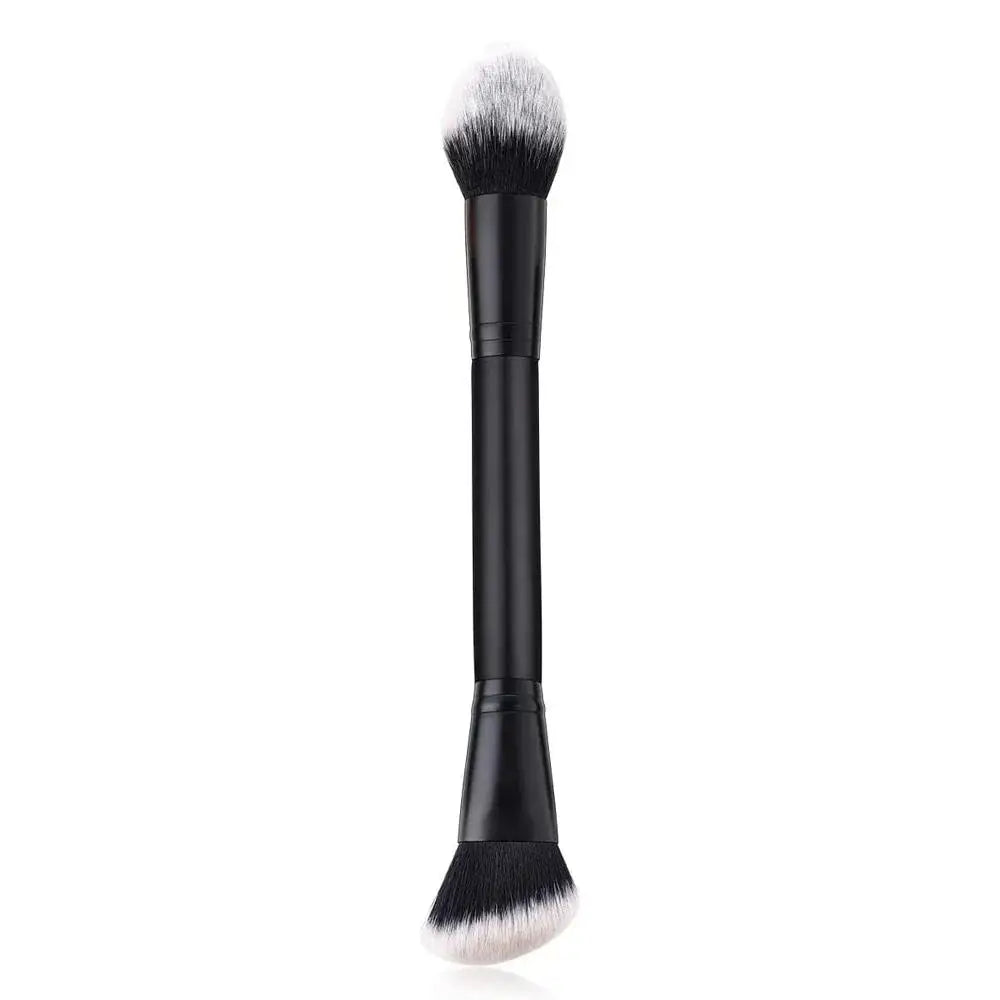 Makeup Brushes Double Ended Contour Brush Sculpting Foundation Concealer Powder Blush Brush Liquid Cream Women Cosmetic Tool