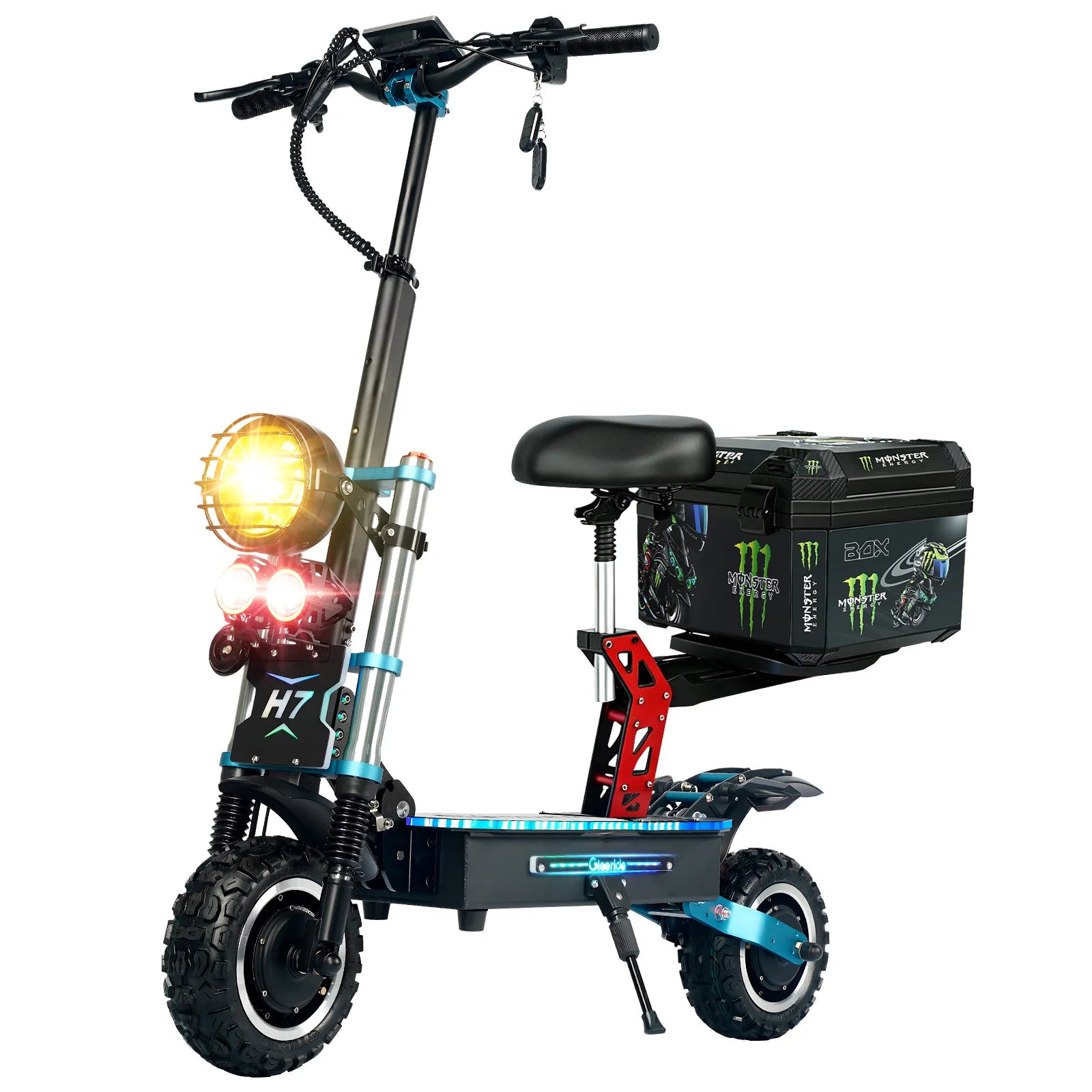 6000-watt off-road two-wheel electric scooter Dual motor lithium battery Digital folding 150kg European warehouse inventory