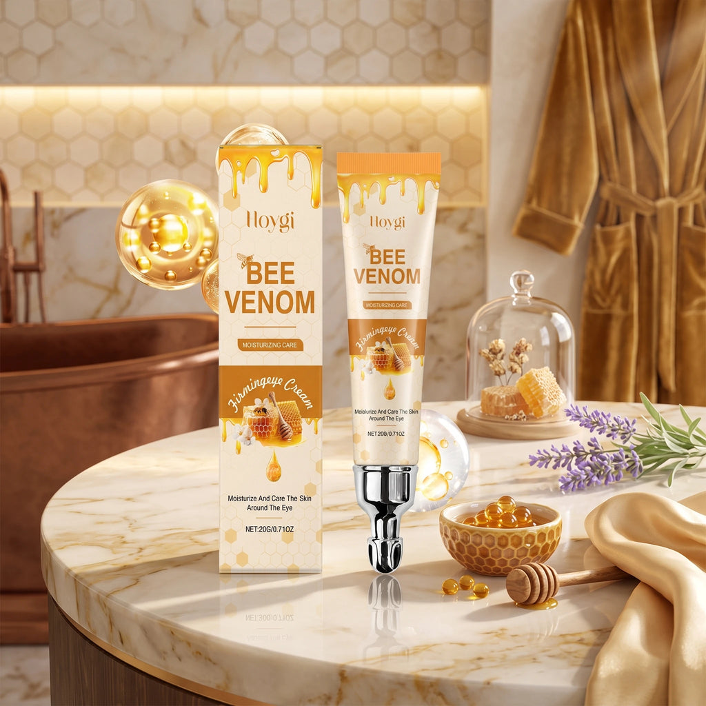 Bee Venom Firming Eye Cream Smoothing Fine Lines Hydrating Fade Under-Eye Dark Spots, Reduce Puffiness Eye Care Moisturizer