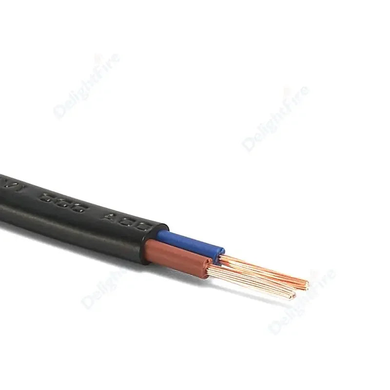 0.75mm² 2 Core Electrical Wire PVC Sheathed Wire 18AWG RVV Copper Signal Cable For LED Lights Automotive Power Cord DIY Project