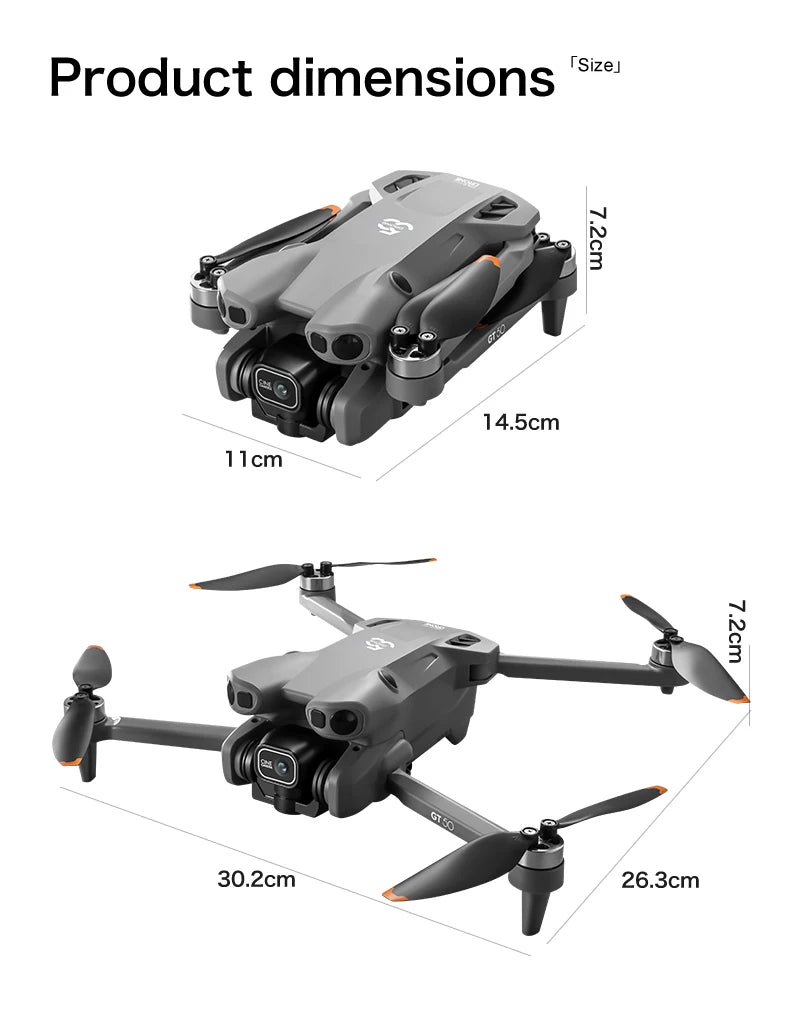 Original GT50 Drone GPS Professional 8K HD Camera 5G Brushless Motor Aerial Photography Optical Flow with screen RC Quadcopter