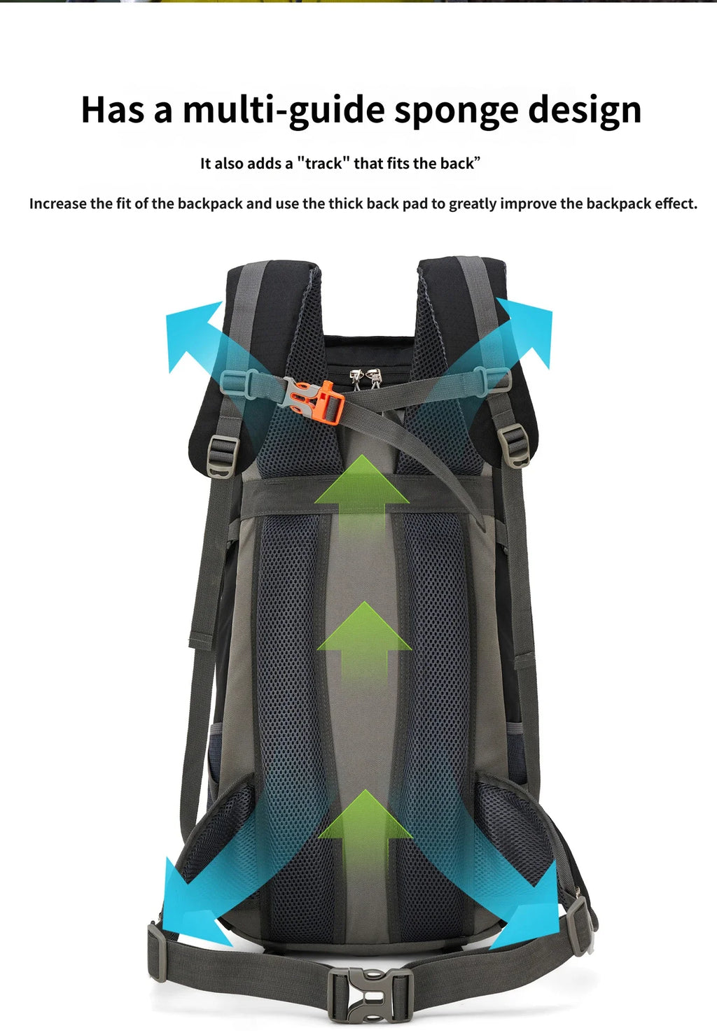 40L Hiking Backpack Men Women Outdoor Camping Rucksack Lightweight Waterproof Travel Bag Mountaineering Trekking Daypack