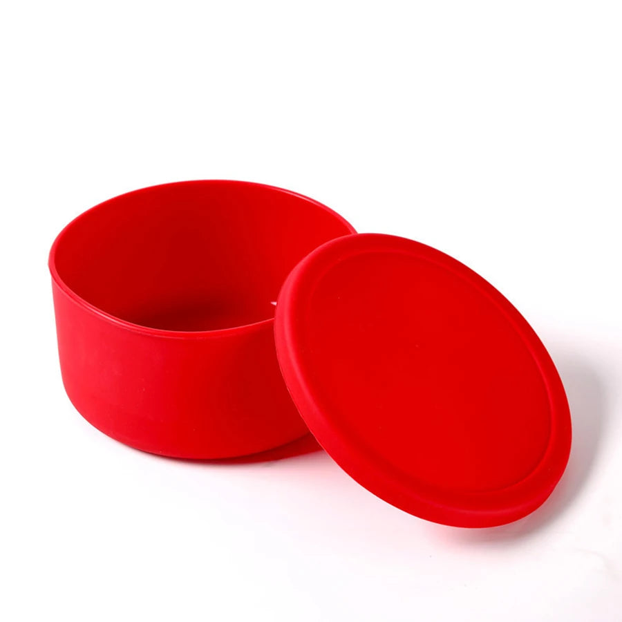 Food-Grade Silicone Lunch Box Microwave Heating Preservation Box Storage Box Sealed Lunch Box Food Preservation Box
