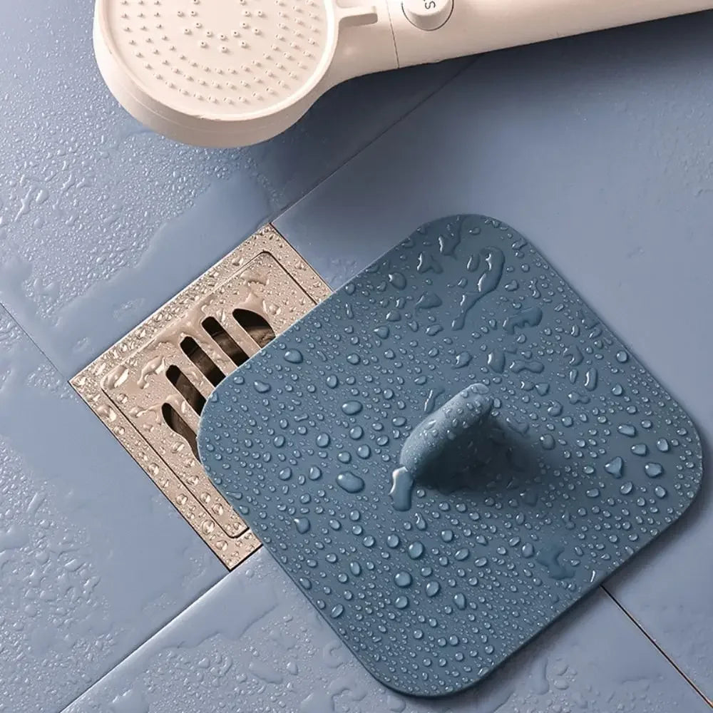 Silicone Floor Drain Deodorant Pad Toilet Pad Bathroom Anti Odor Sewer Deodorant Cover Water Stopper Bathroom Products