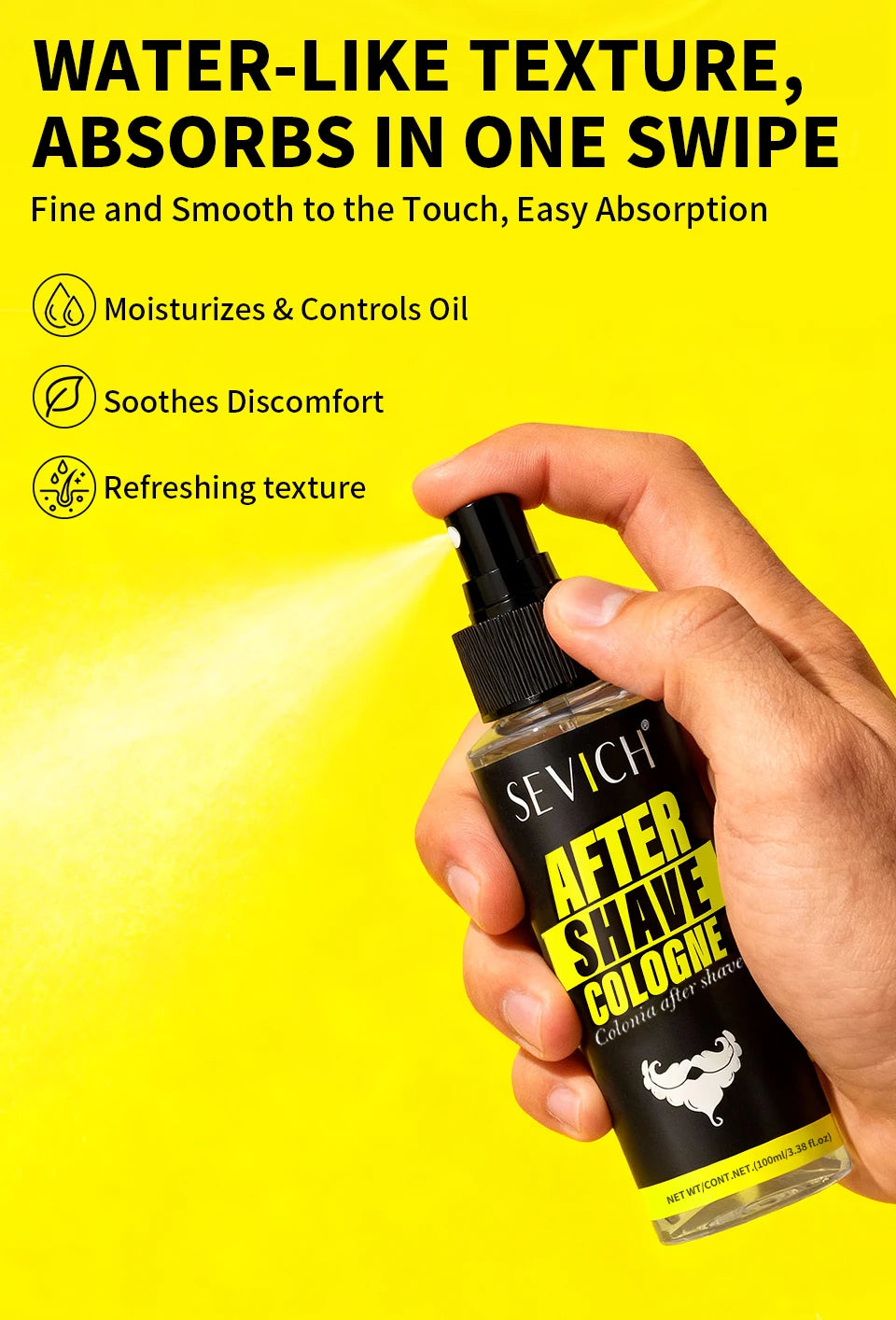 After Shave Spray After-Shave Fragrance Mist for Men Gentle Beard Cleansing Aftershave Cologne  Nourishing Refreshing Essence