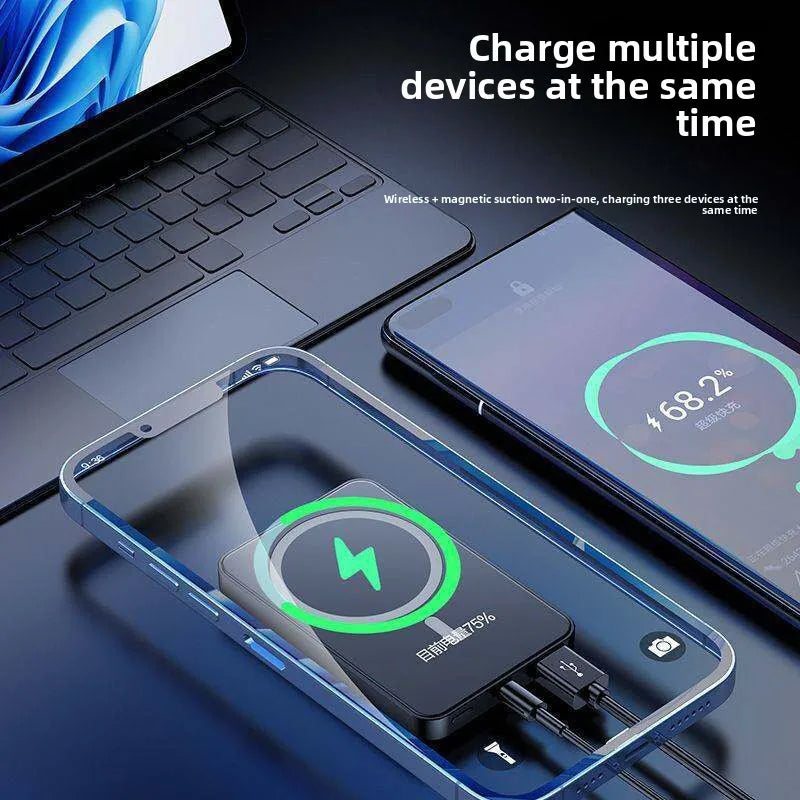 20000mAh Alloy Magnetic Powerbank Magnetic Power Bank Wireless Fast Charger for IPhone 17 16 151413 Backup Battery for Magsafe