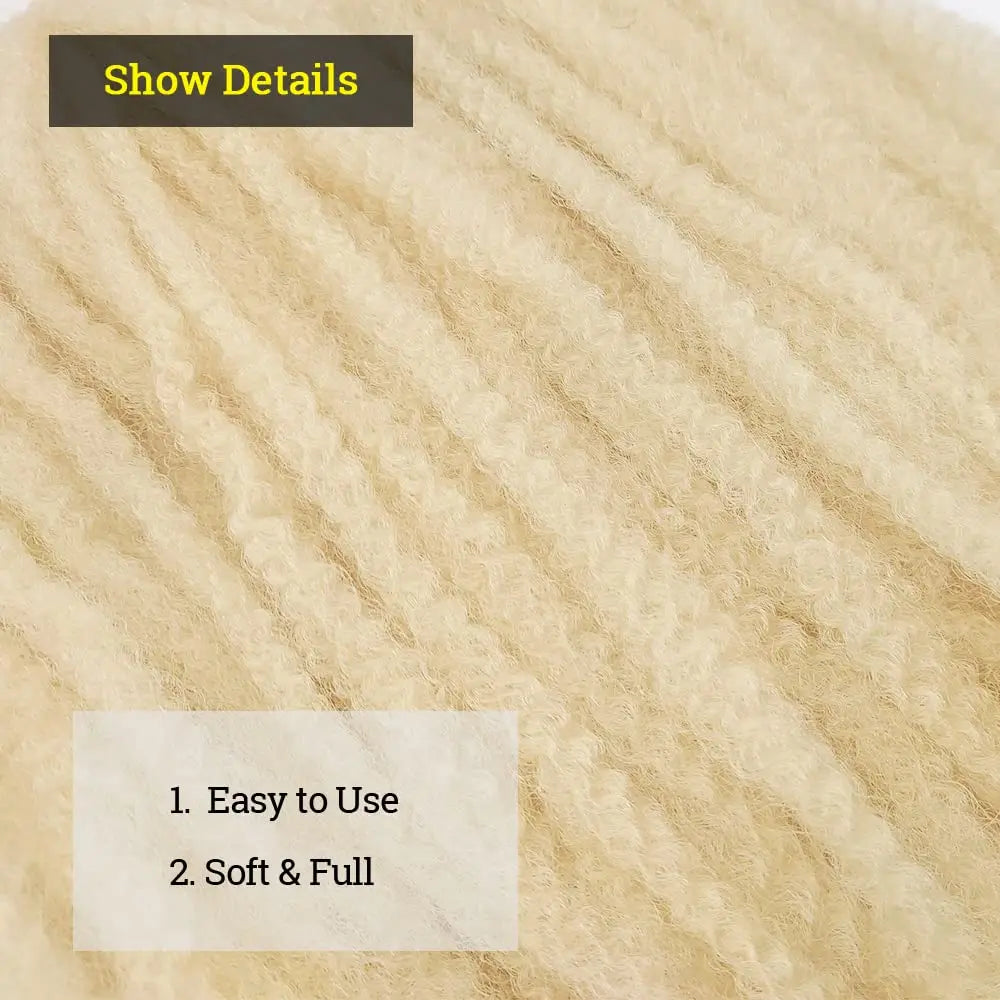 Marley Twist Braiding Hair 18 Inch Marley Hair For Faux Locs, Marley Twist Crochet Hair Afro Kinky Curly Marley Braids Synthetic