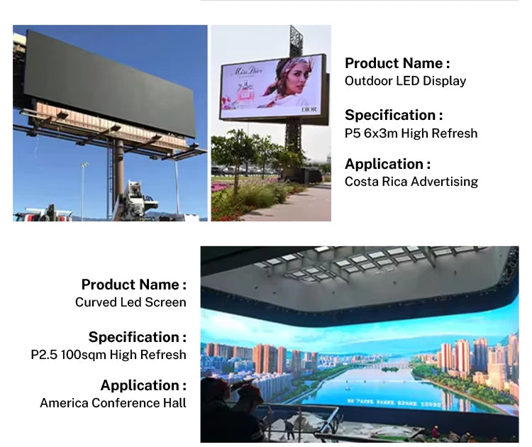 Rental Display HD Video Super Clear Outdoor P3.9 LED Screen with Die Casting Aluminum Cabinet Easy to Install