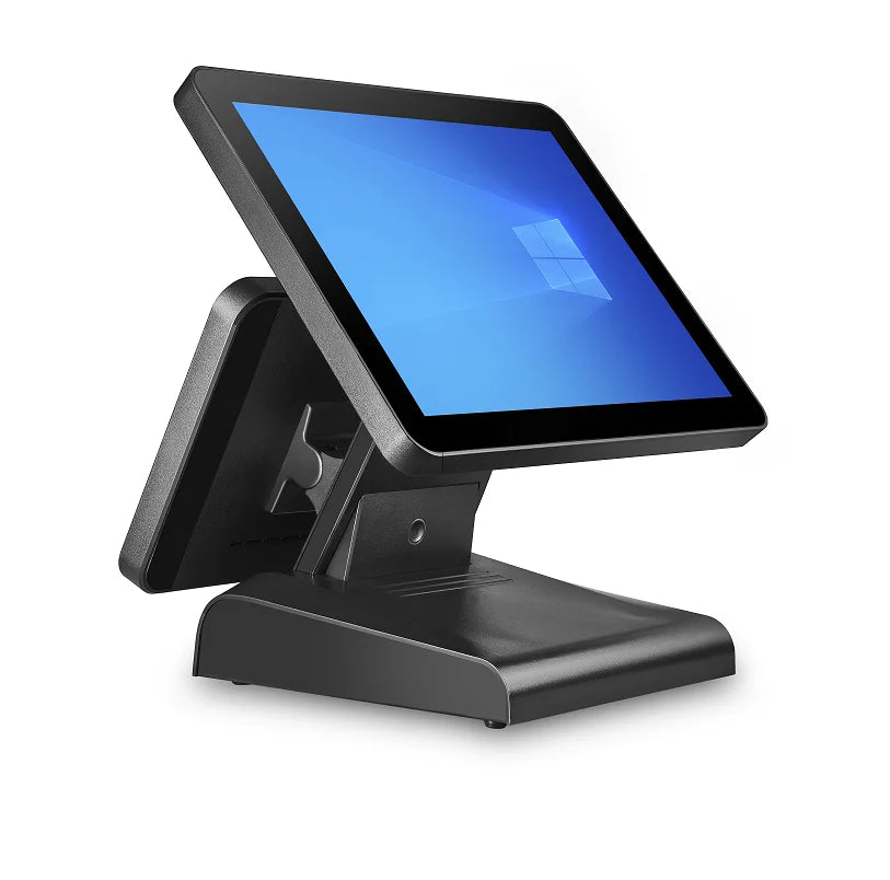 Factory 15+12 Inch Touch Screen POS Terminal Cash Resgister Restaurant All in One POS System Windows7/ 10 System