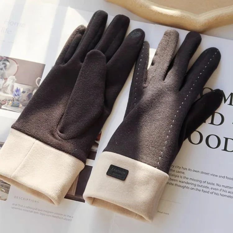 New Grace Fashion Lady Gloves Women Winter Vintage Touch Screen Driving Keep Warm Windproof Glove Mittens Dropshiping G072