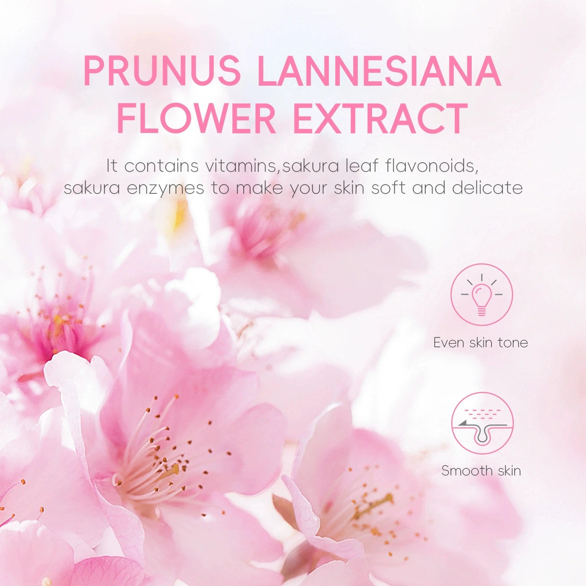 Sakura Peeling Gel Facial Exfoliation Cleans Pores Moisturizing Oil Control 60g