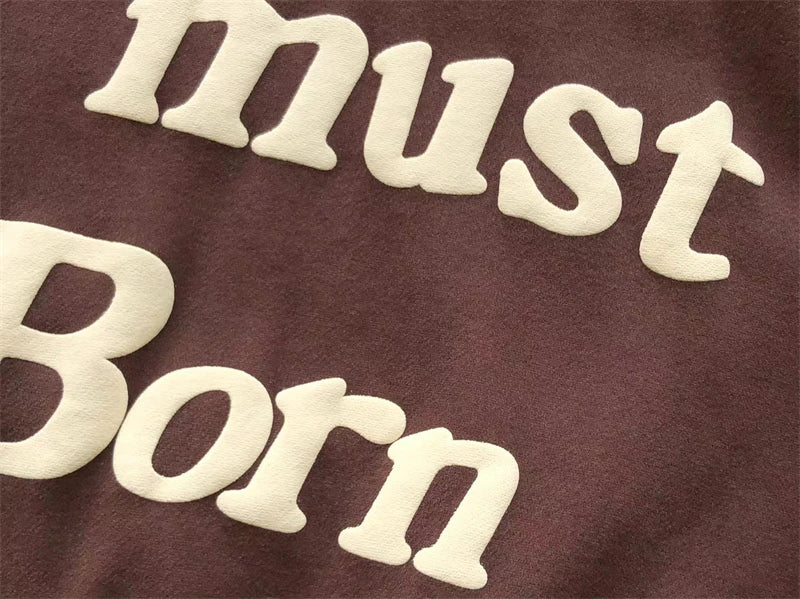 Foam Logo Ye Must Be Born Again Hoodie Men Women Best Quality Oversize Kanye West CPFM.XYZ Sweatshirts