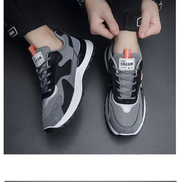 Men Sneakers Brand Breathable Running Shoes Anti-Slip Platform Sport Shoe Male Tenis Masculino Fashion Versatile Mesh