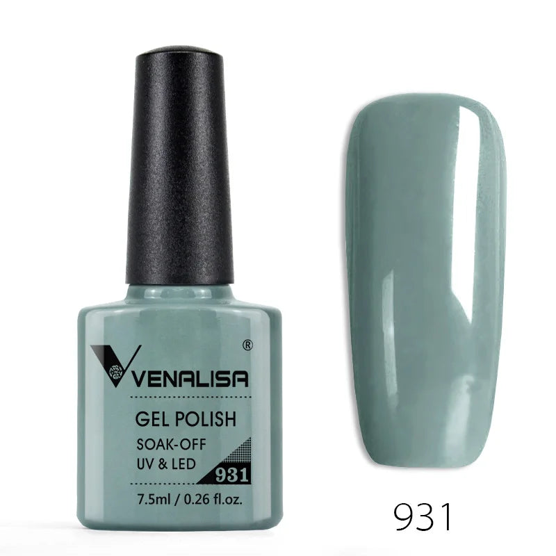 Venalisa Nail Gel Polish Semi Permanent Salon Quality TPO Free Glitter 7.5ml Soak off UV LED Nail Gel Varnish
