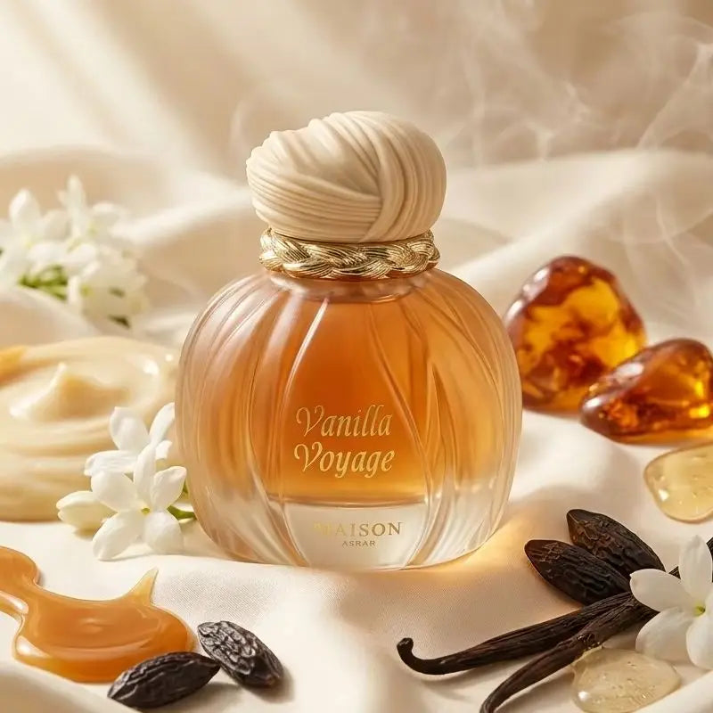 A MAISON ASRAR 100ml Vanilla Caramel Perfume Sweet Honey Tonka Musk Long Lasting Eau De Parfum Unisex Gourmand Warm Fragrance