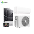 Home Split Solar Air Conditioning System, 12000BTU High Efficiency DC Solar Cooling Unit with Battery