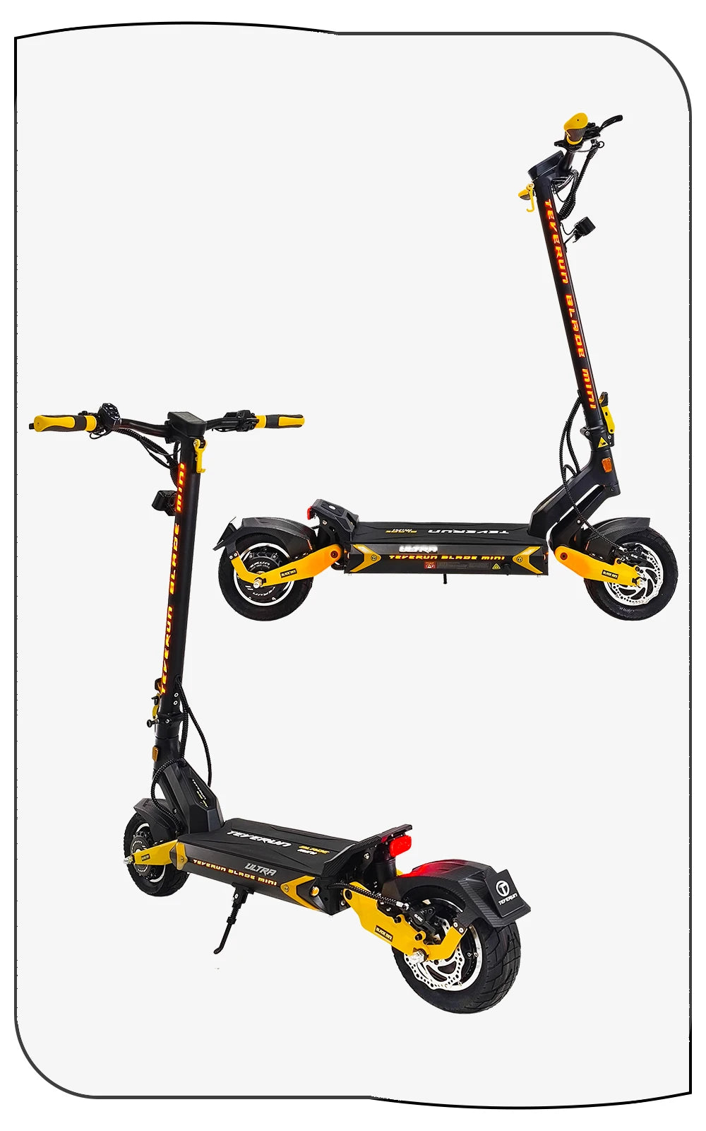 2026 TEVERUN Blade Mini Ultra V4 60V 27Ah Battery 1000Wx2 Motor Built-in Smart LCD Display Max Range 100km 10inch E-Scooter