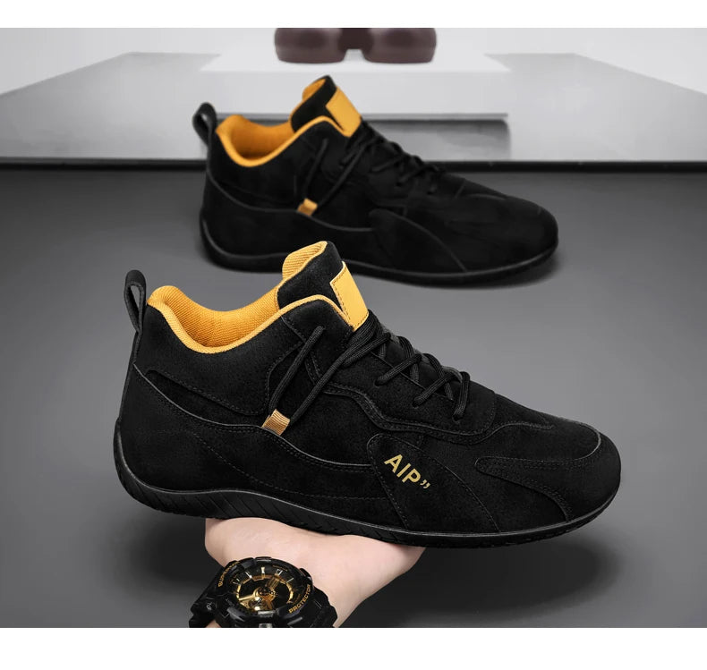 Casual Sport Shoes for Men Retro Leather Surface Soft Bottom Versatile Leisure Board Shoes Autumn Trend Brand Agan Men's Foot...