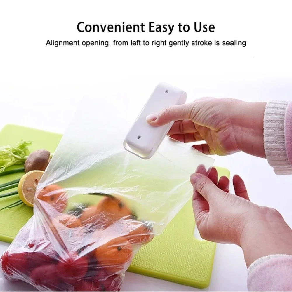 Portable Mini Heat Sealer for Plastic Bags Snack Food Bag Sealing Machine Package Closure Sealer Home Kitchen Storage Accessorie