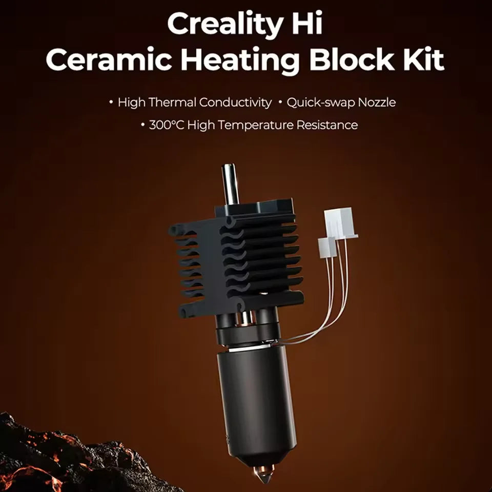Creality Hi Ceramic Heating Block Kit 300℃ High Temperature Resistance Heated Block for Creality Hi 3D Printer Accessories