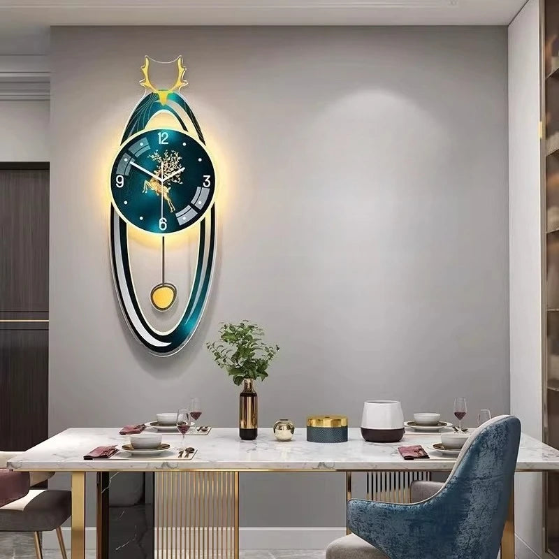 Digital Living Room Wall Clocks Modern Interior Aesthetic Design Wall Watch Xenomorph Creative Reloj De Pared Home Decoration