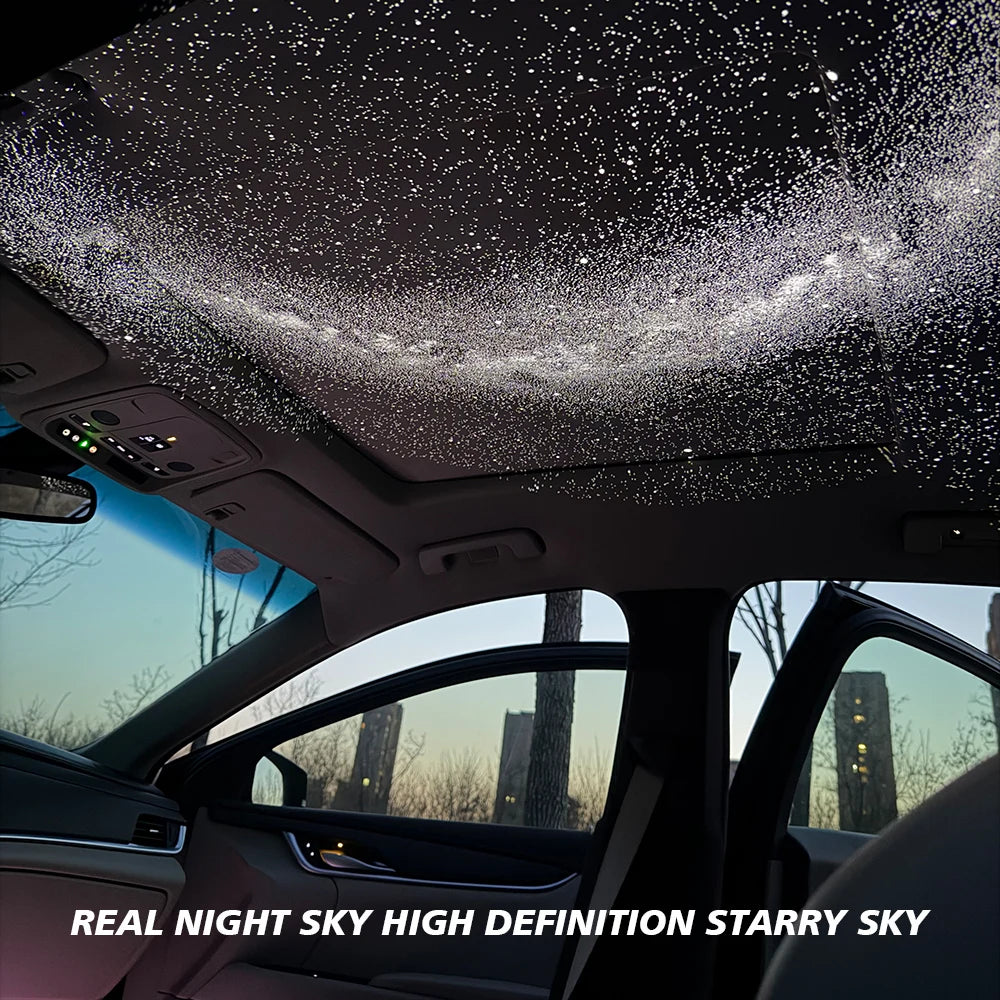 Car Interior Light Roof Star Light USB LED Starry Atmosphere Projector Decoration Night Party Decor Romantic Saturn Galaxy Light