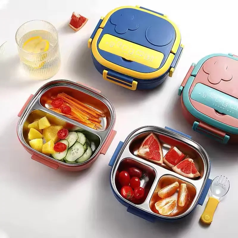 304 Portable Stainless Steel Lunch Box Baby Child Student Outdoor Camping Picnic Food Container Bento Box Outing Tableware