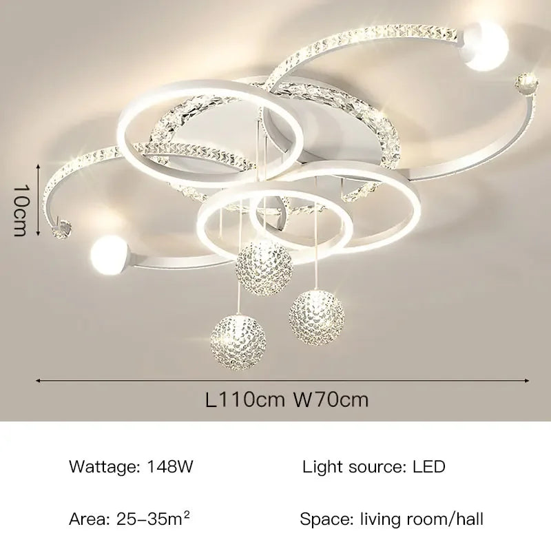 Modern Light Luxury Master Bedroom Pendant Lamp LED Creative Restaurant Lamp Villa Bedroom Interior Decoration Lighting Fixtures