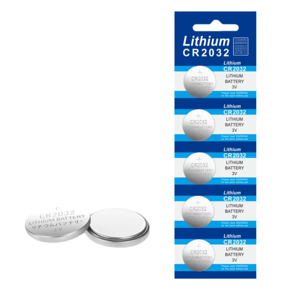 25PCS Long Shelf Life Panasonic CR2032 Battery, 3V Lithium Coin Cell for Remote Key Scale Motherboard