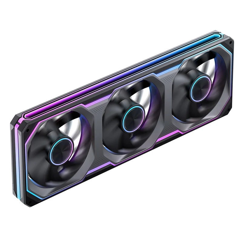 JONSBO XA-120/240/360 PC Case Fan Three Sided Mirror 5V/3Pin ARGB Fan Integrated Cold Exhaust Cooling Fan