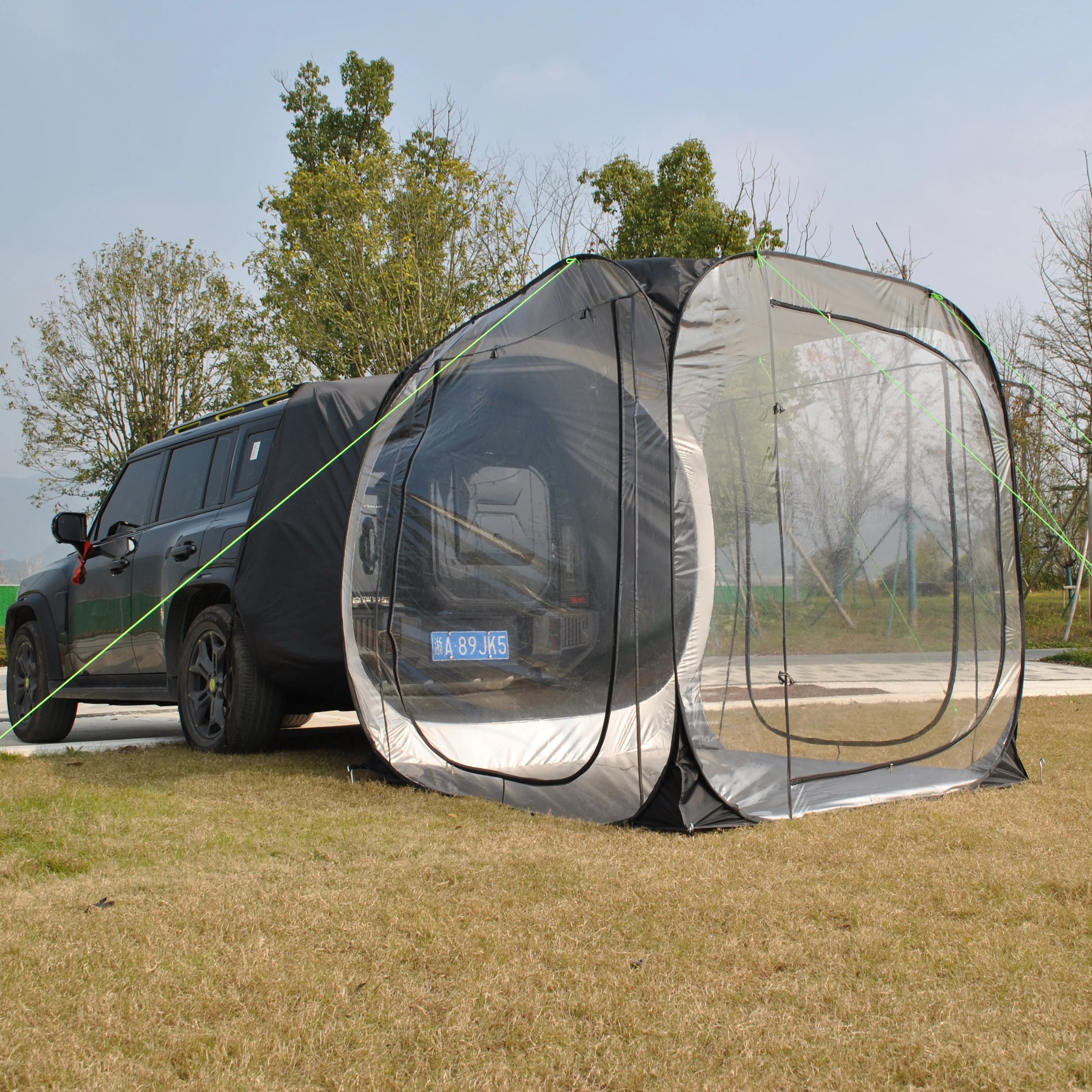 Car Tent trailer Tent, Car Tailgate Tent,Pop Up Car Rear Tent, SUV Tents Car Tents for Campers Multipurpose Truck Tent