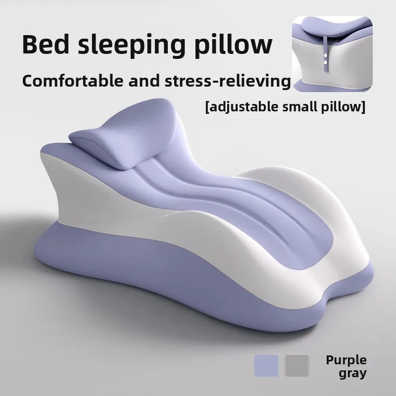 Memory Foam Bed Wedge Pillow Anti Snoring Acid Reflux Relief Neck Back Leg Pain Support for Reading Sleeping Post