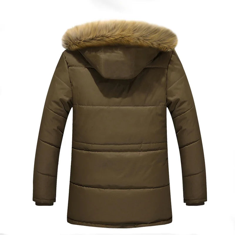 Men's Cotton-Padded Jacket Mid-Length Coat Loose Large-Sized Autumn Winter Warm Export Quality Fashionable Men's Outerwear