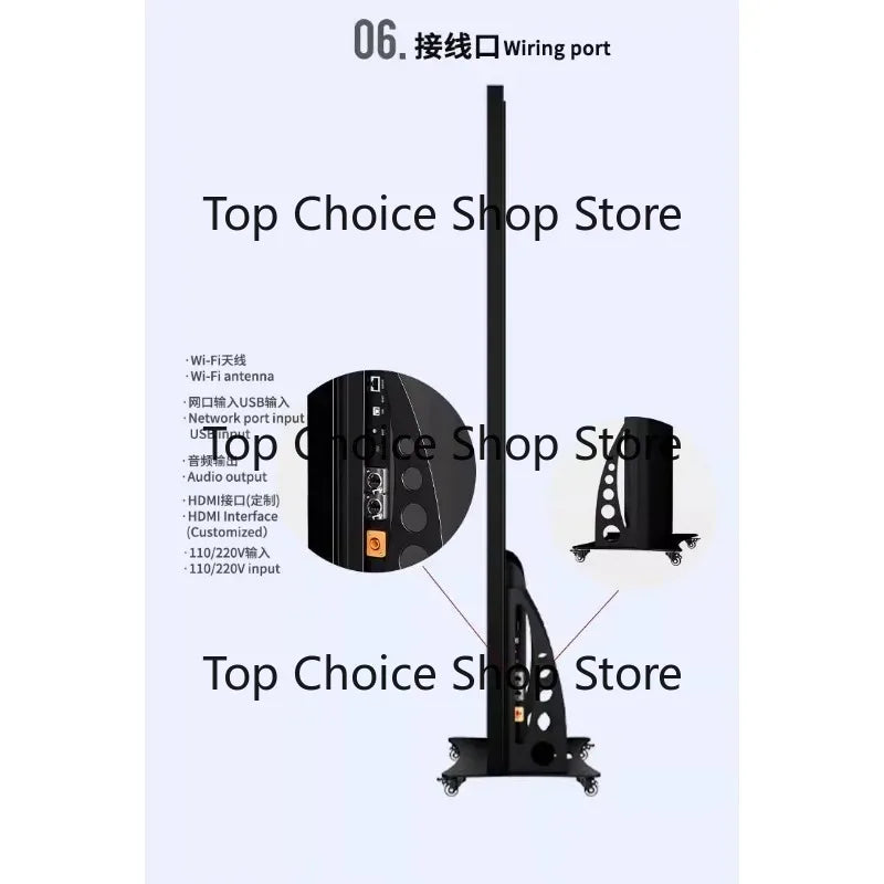 LED folding poster screen, indoor full color, mirror advertising display high definition landing