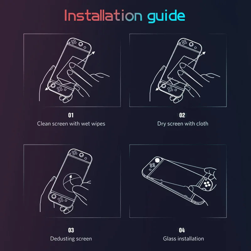 New Protective Tempered Glass For Nintend Switch Lite Screen Protector Film For Nintendos Switch NS OLED Glass Accessories