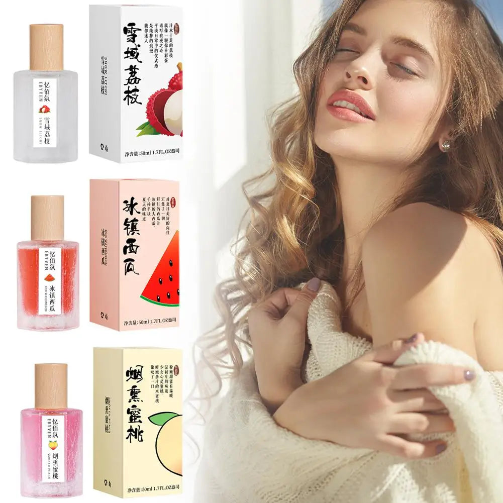 Natural Fruity Unisex Fragrance Sweet Watermelon Peach Litchi Eau De Toilette Fresh Charming Refreshing Women Scent Body Spray