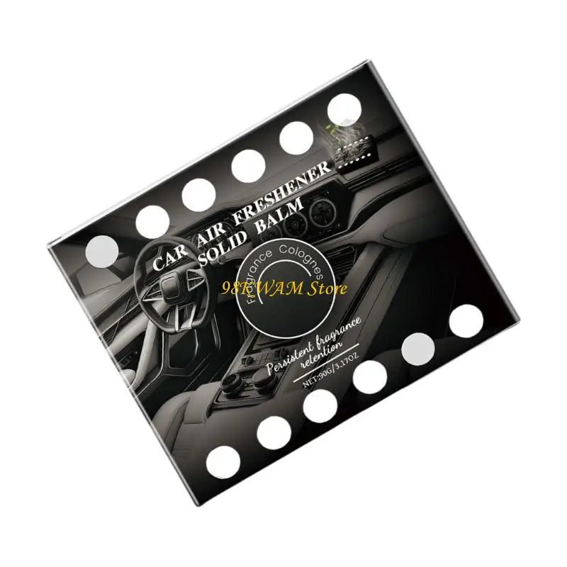 68UF Convenient Auto Refreshing Fragrances Balm Enhances Mood and Comfort in with Delightful Long Lasting Cologne Scents