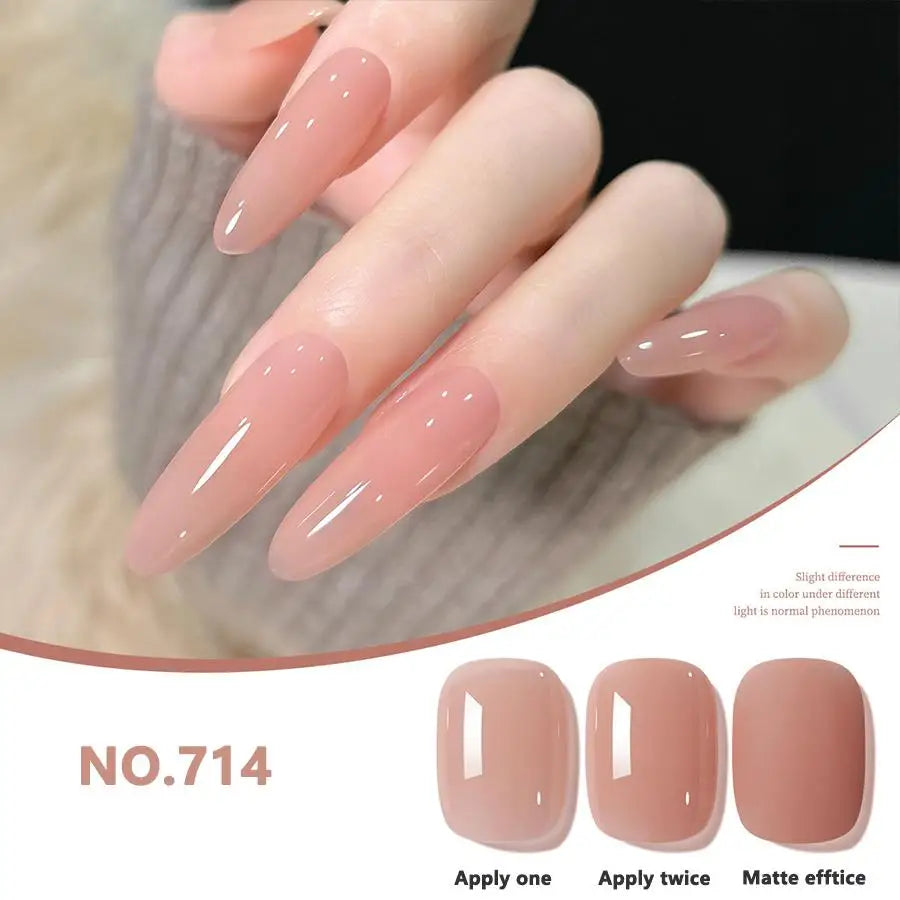 Autumn Winter Chocolate Brown Nail Polish Gel Maillard Caramel Color Gel Nail Supplies for Professional Nail Art DIY Nail Salon