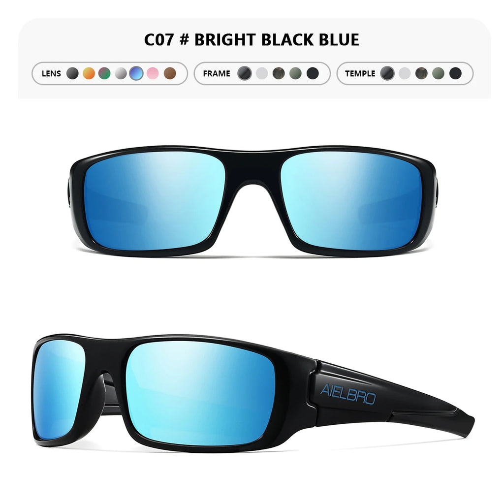4PCS Sun Glasses – Unisex Square Frames with UV400 Lens, Perfect for Driving, Golf, Fishing All-Weather Outdoor Activities