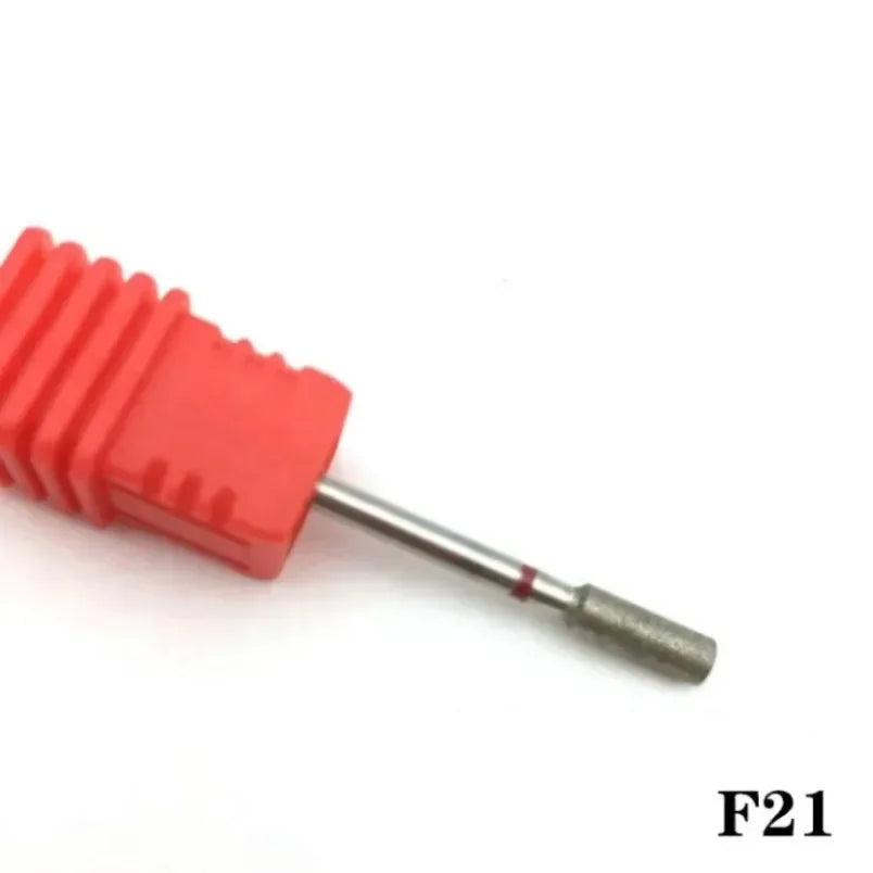 Flame Cone Cuticle Clean Nail Drill Bit 3/32'', Professional Safety Carbide Diamond Nail Bit Nail Cleaner for Cuticle Dead Skin
